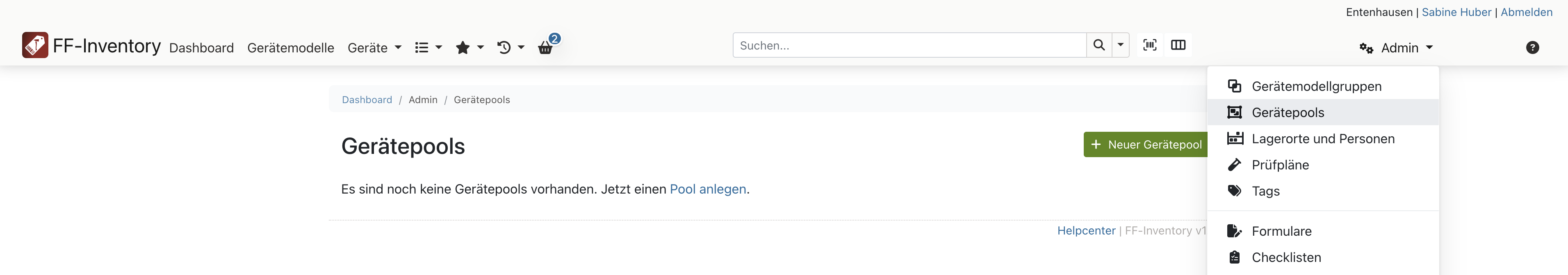 Neuen Gerätepool anlegen