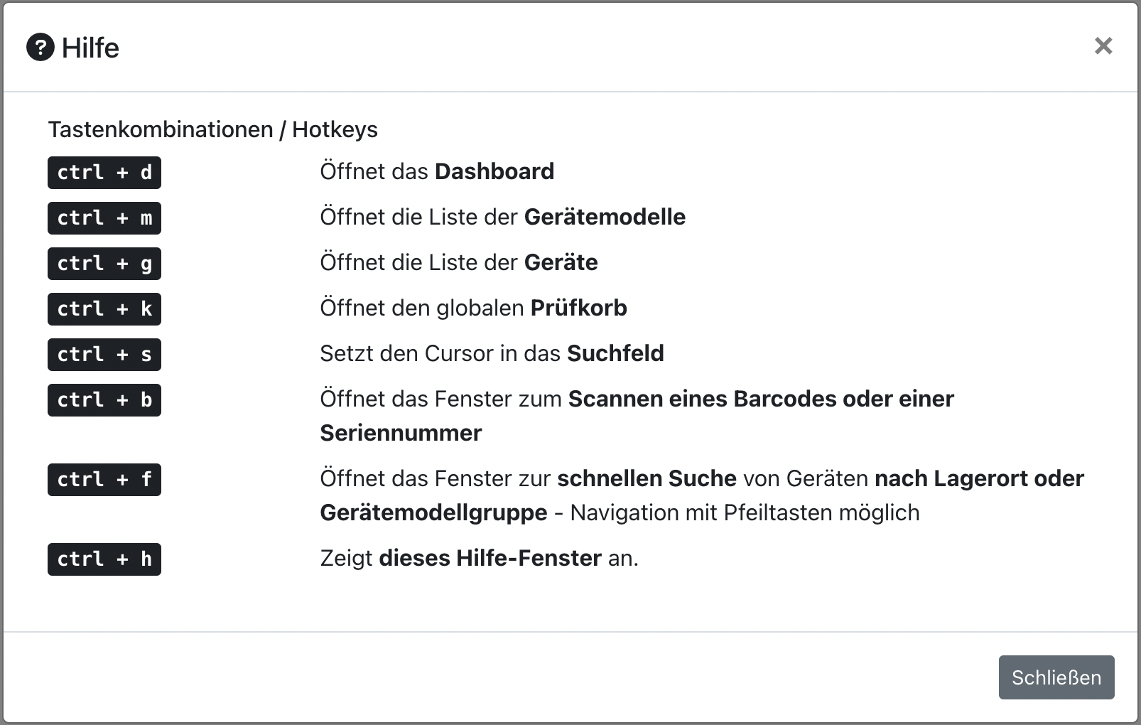 Erste Schritte · FF-Inventory Helpcenter